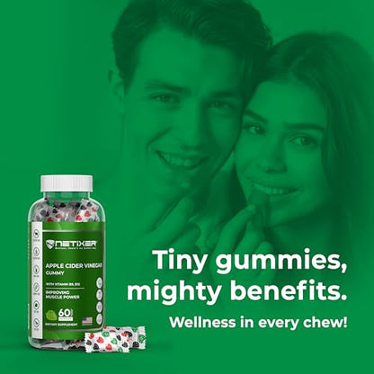 Gomitas con vinagre de sidra para apoyo digestivo