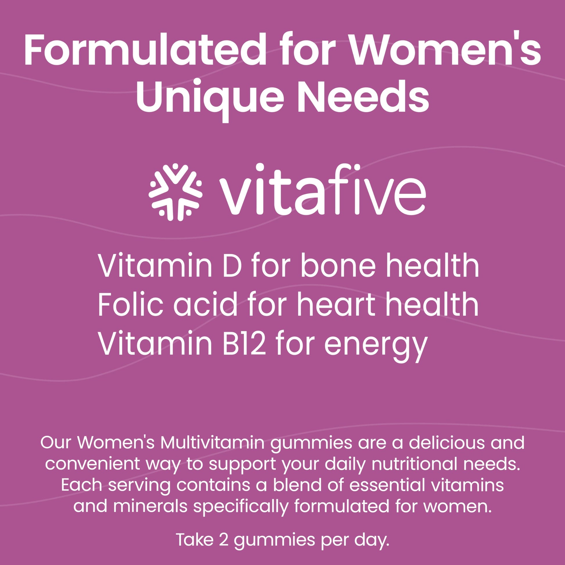 Gomitas vitafive para mujeres, enriquecidas con biotina y D3