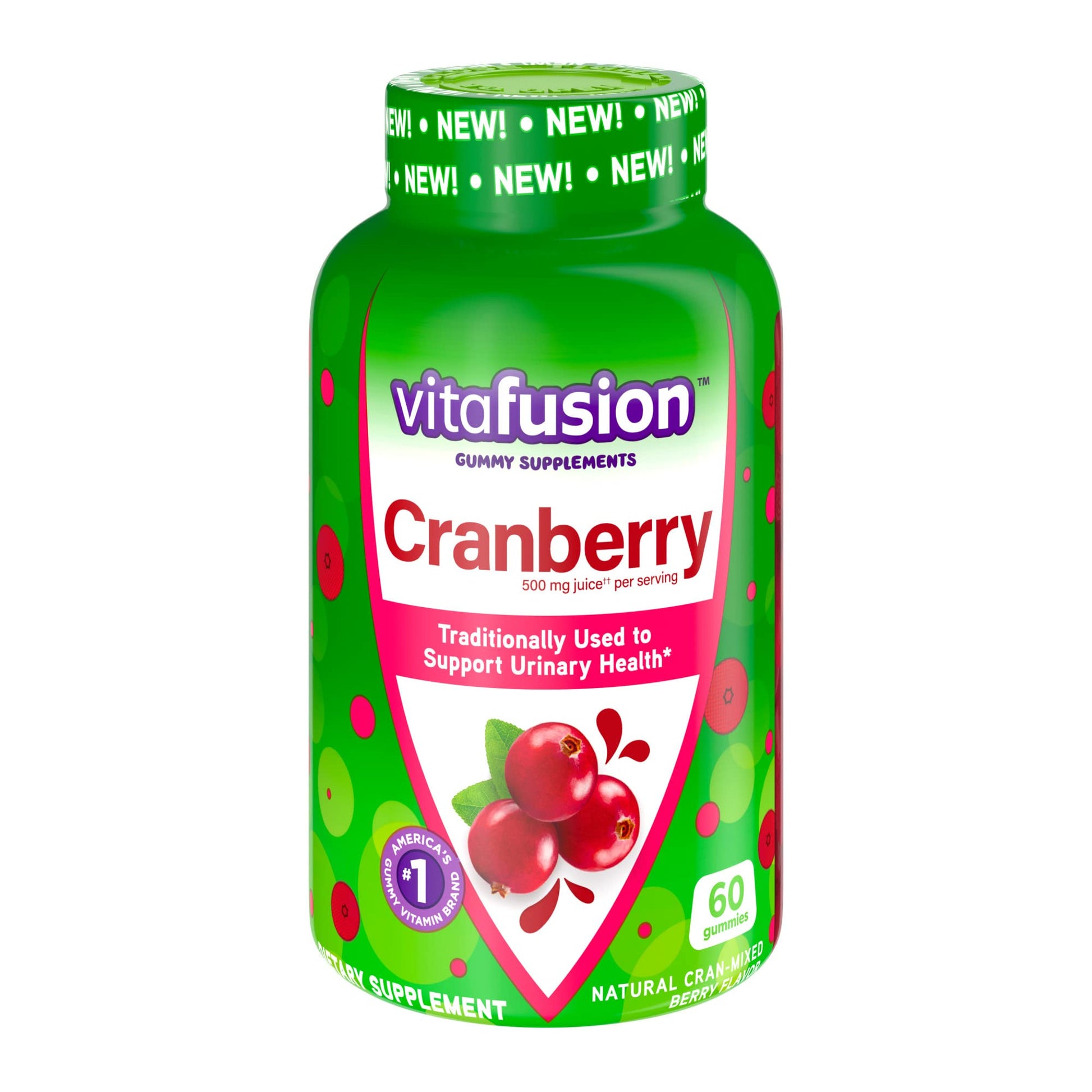 Gomitas Vitafusion arándano salud urinaria botella