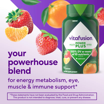 Gomitas 90 unidades Vitafusion sabor fresa mandarina