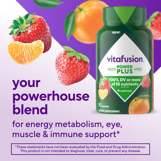Gomitas 90 unidades Vitafusion sabor fresa mandarina