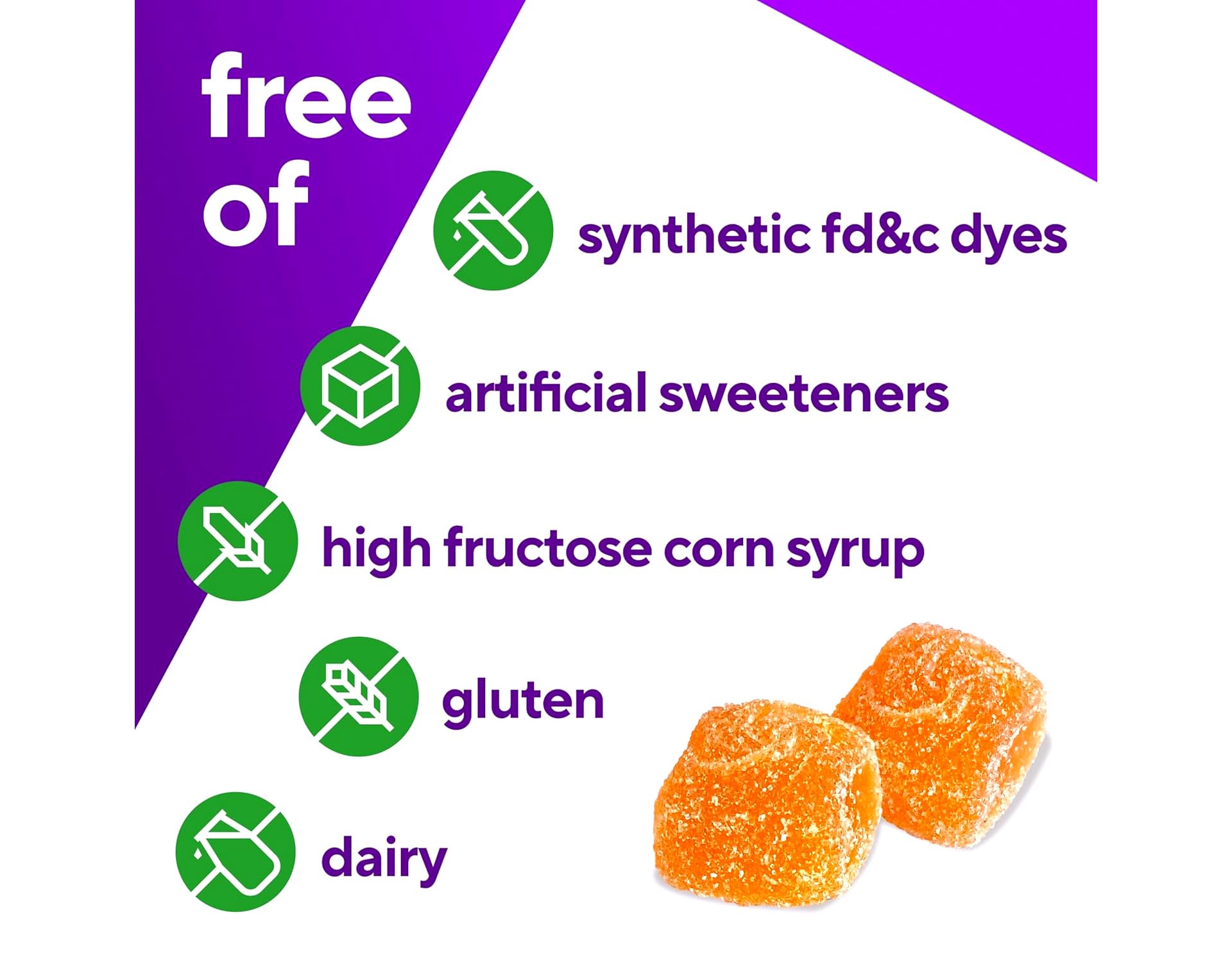 Gomitas Vitafusion con vitamina C Power C 150 unidades