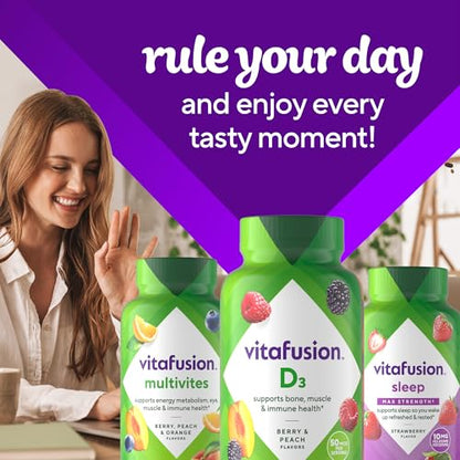 Gomitas Vitafusion vitamina D para apoyo diario