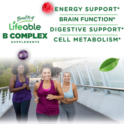 Gomitas vitamina B complejas sabor fresa Lifeable para adultos