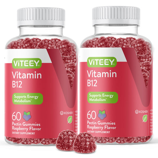 Gomitas vitamina b12 sabor frambuesa bote 120 unidades