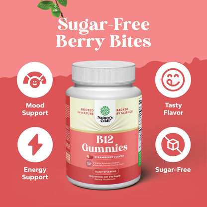 Gomitas vitamina B12 apoyo sistema nervioso Natures Craft