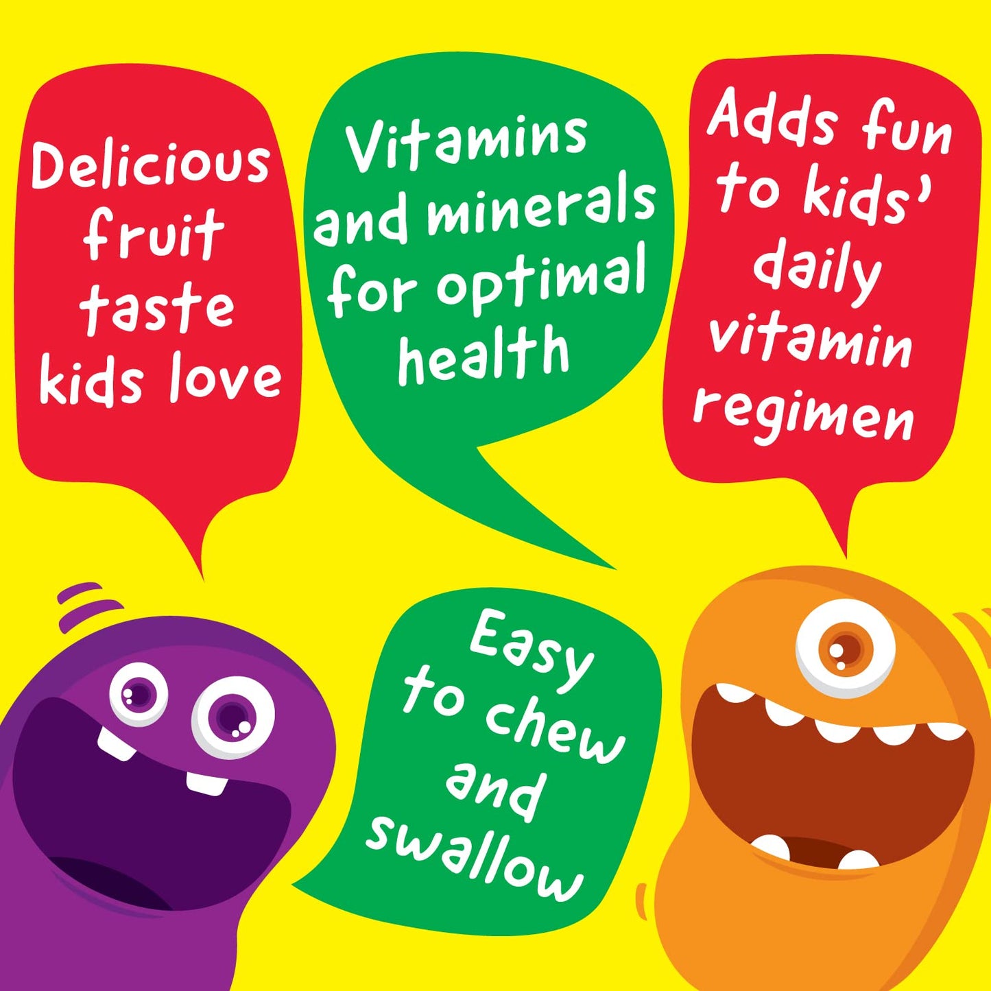 Gomitas de vitamina b12 para niños sabor afrutado bayas