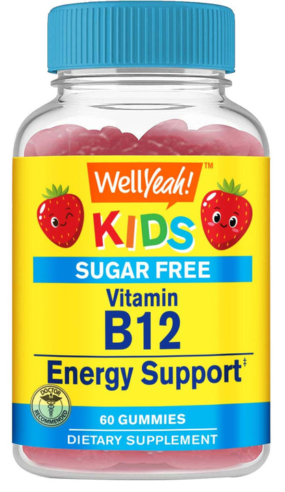 gomitas vitamina b12 niños wellyeah sabor fresa paquete 60