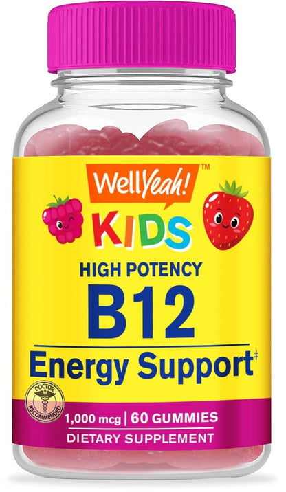 Gomitas vitamina B12 para niños WellYeah masticables