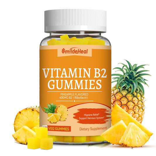 Gomitas vitamina B2 400mg con magnesio apoyo sistema nervioso