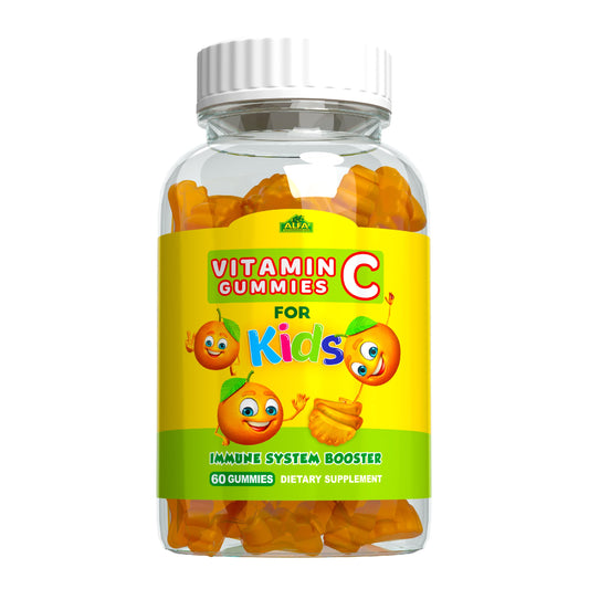 Gomitas de vitamina c ALFA VITAMINS sabor naranja para niños