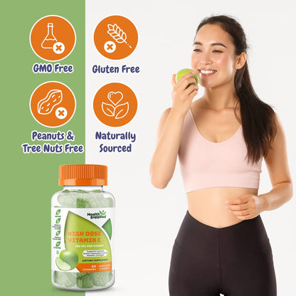 Gomitas vitamina c apoyo inmune Health Supplied envase