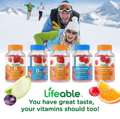 Gomitas vitamina c y complejo B Lifeable para adultos y niños