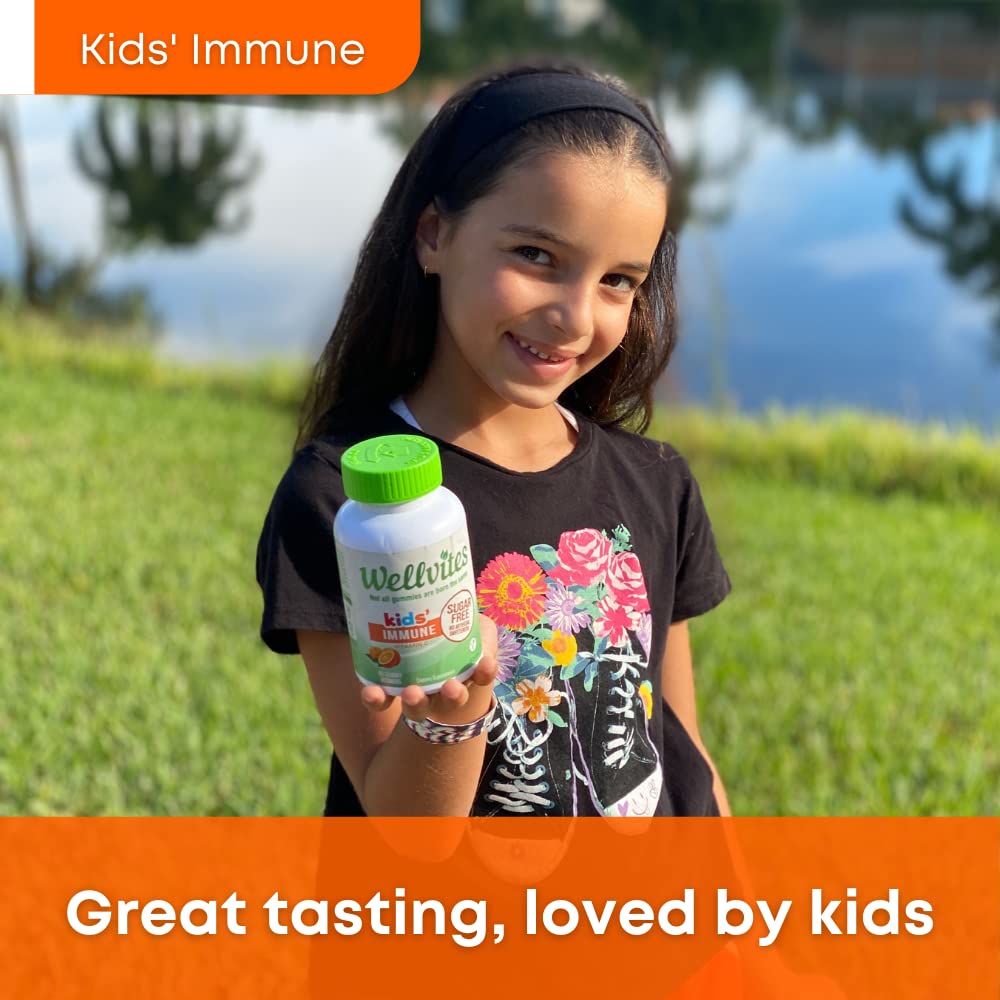 Gomitas vitamina C sin azúcar Wellvites niños salud inmunológica