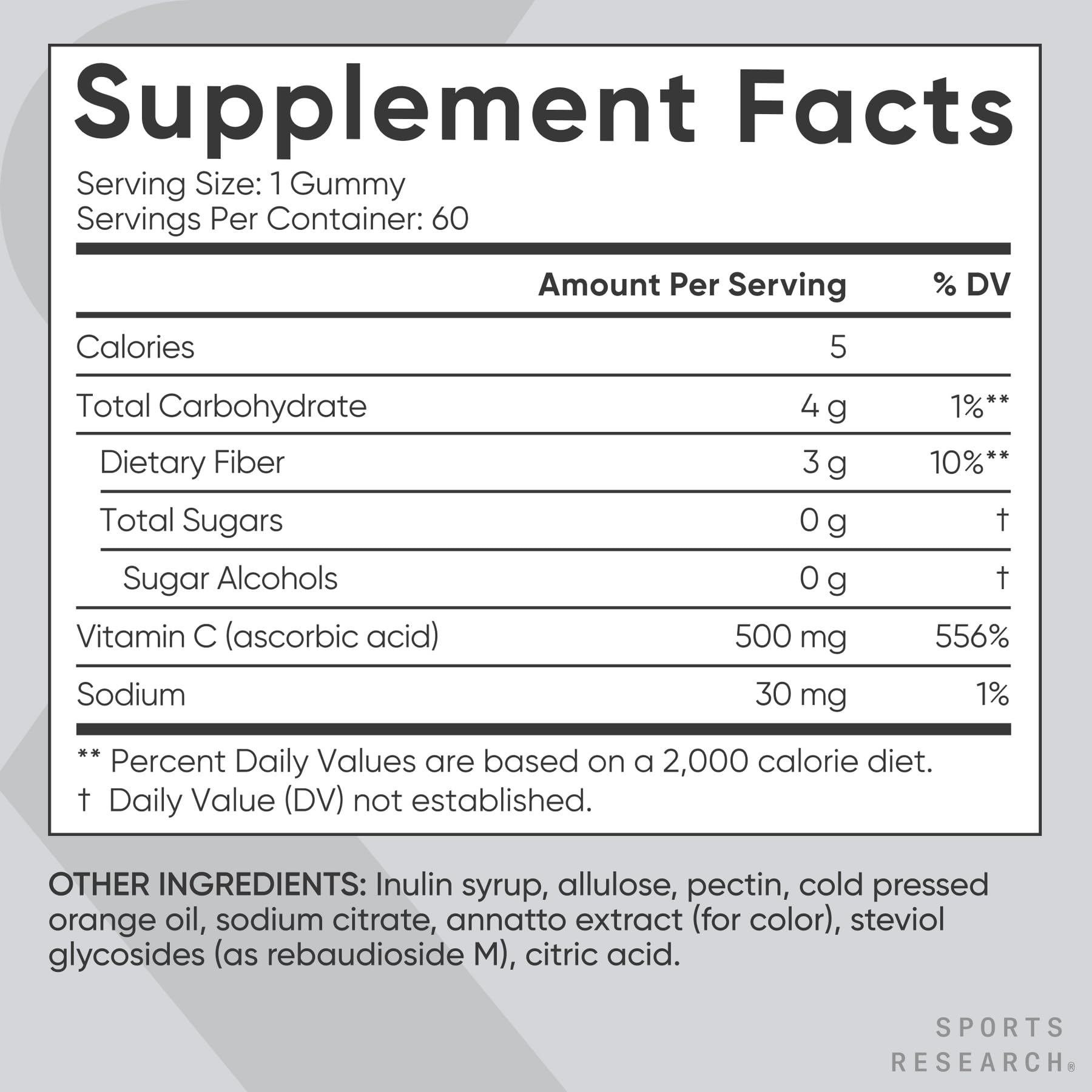 Gomitas vitamina C sin maiz certificadas veganas