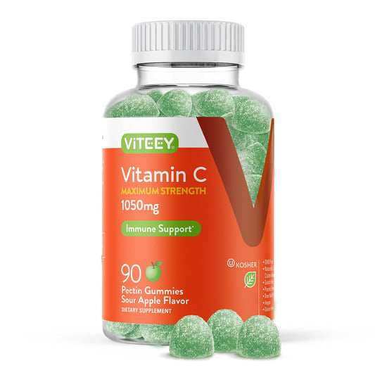 Paquete gomitas vitamina C veganas sabor manzana ácida Viteey