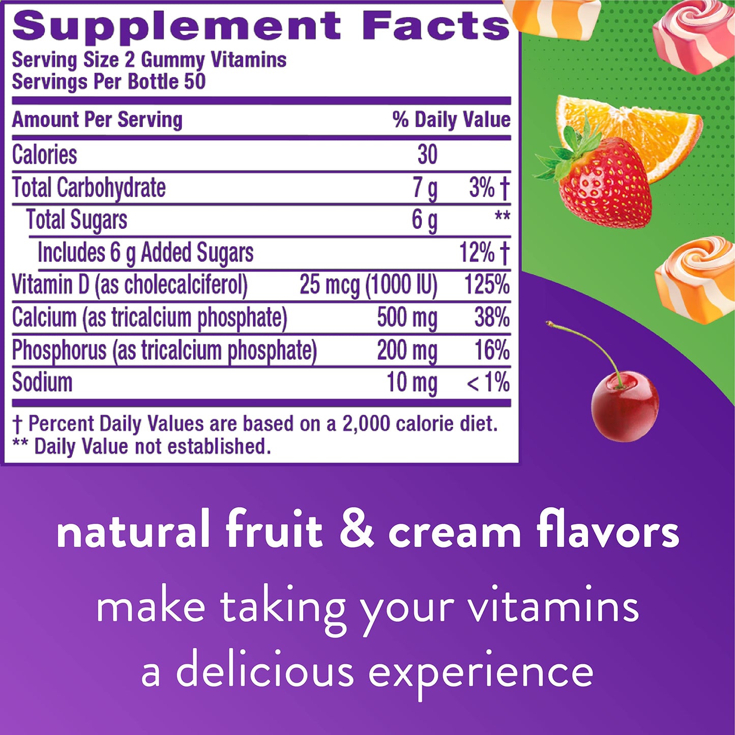 Gomitas vitamina c Vitafusion frutales y tropicales