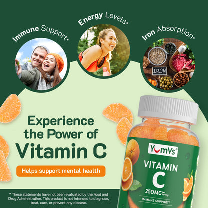 Gomitas Vitamina C YumVs sin ingredientes artificiales ni alérgenos
