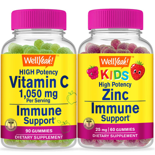 Gomitas de Vitamina C y Zinc para niños WellYeah.