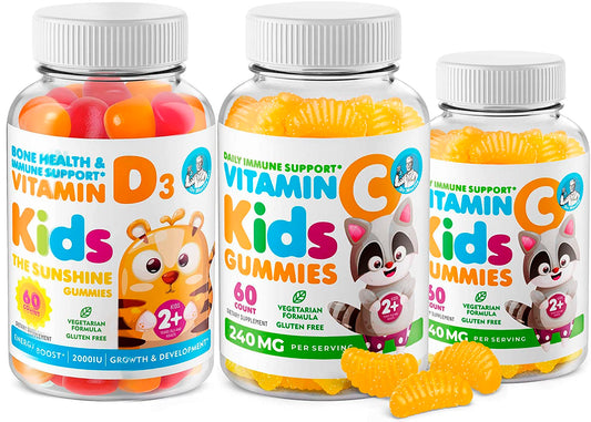 Gomitas vitamina D y C DR. MORITZ para niños con sabor a frutas
