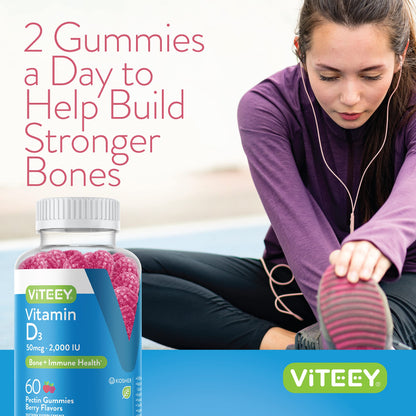 Gomitas vitamina d3 2000 iu para adolescentes y adultos