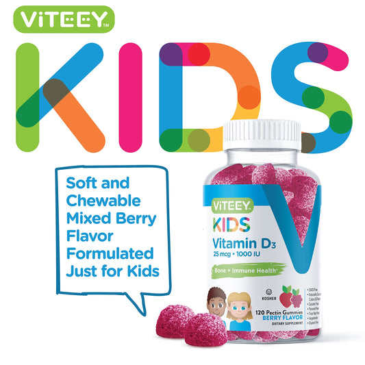 Gomitas coloridas sabor berry para niños Viteey