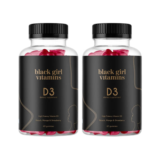 Gomitas de vitamina D3 Black Girl Vitamins para inmunidad y energía