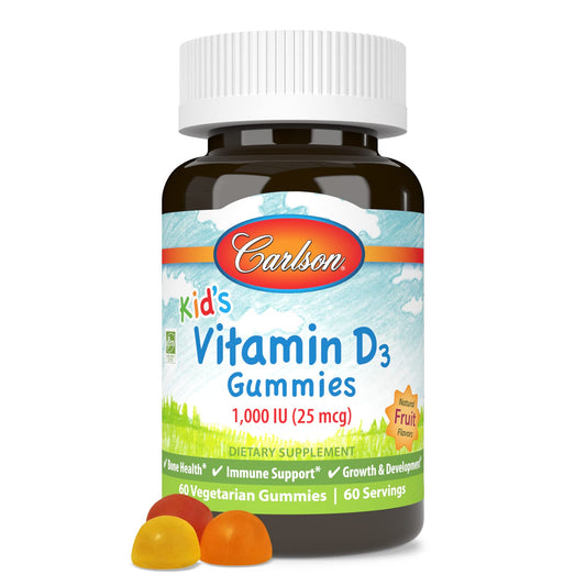 Gomitas vitamina d3 carlson para niños 60 unidades