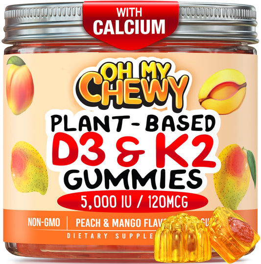Gomitas vitamina d3 k2 center-filled sabor frutas para familia