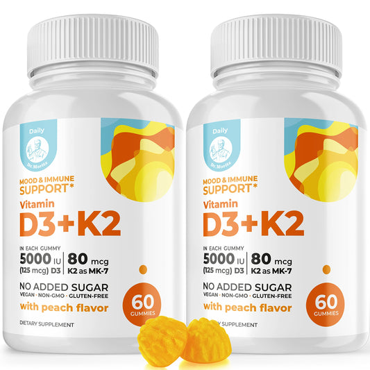 Gomitas vitamina d3 y k2 Dr Moritz veganas 120 piezas