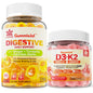 Gomitas vitamina D3 K2 LILICARE sin azúcar con jengibre y calcio