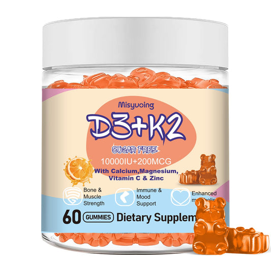 Gomitas de vitamina D3 K2 Misyvoing sin azúcar botella