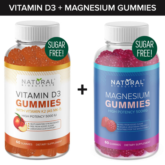 Gomitas Vitamina D3 K2 sin azúcar 60 piezas