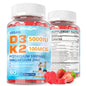 Gomitas vitamina d3 k2 veganas sin azúcar paquete 60