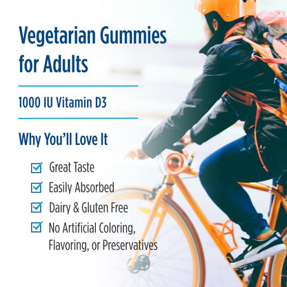 Gomitas con vitamina d3 para mejor estado de ánimo e inmunidad