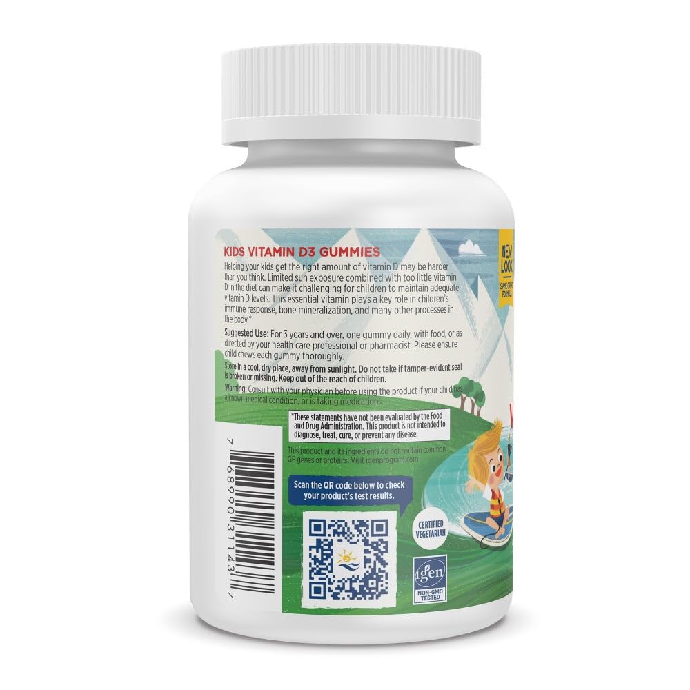 Gomitas vitamina d3 sin gluten ni lácteos Nordic Naturals