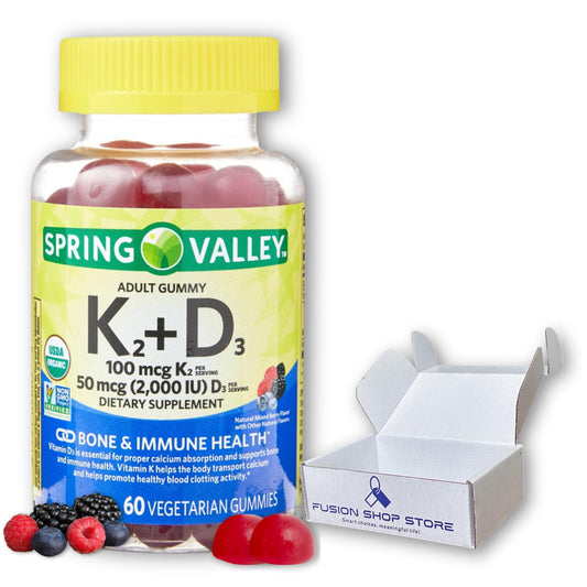 Gomitas vitamina k2 d3 sabor frutos rojos caja fusion shop store