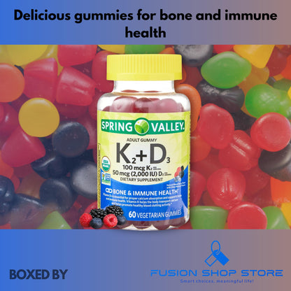Gomitas vitamina k2 d3 soporte inmunologico fusion shop