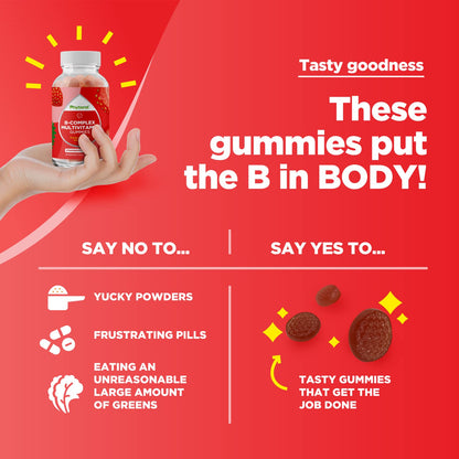 Gomitas vitaminas B sabor agradable para niños y adultos