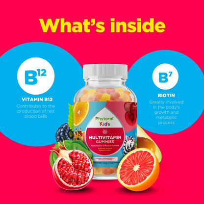 Gomitas de vitaminas integrales para niños