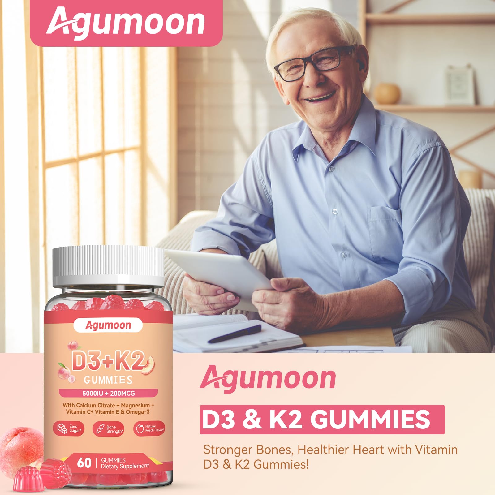 Gomitas con vitaminas y minerales para adultos Agumoon