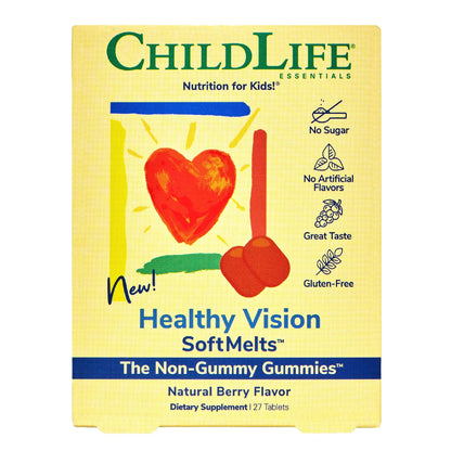 Paquete de vitaminas para ojos Healthy Vision SoftMelts de ChildLife