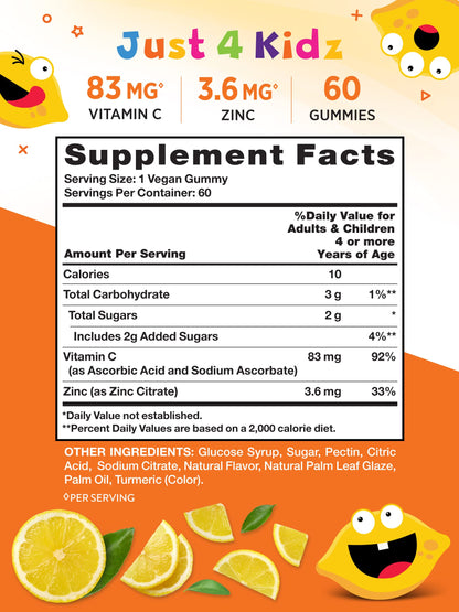 Gomitas vitamínicas Nature's Truth vitamina c zinc para niños