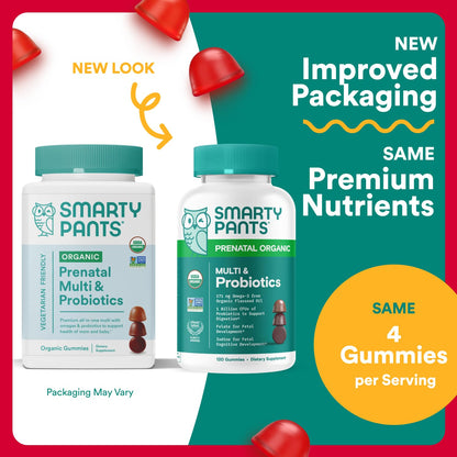 Gomitas vitamínicas prenatales SmartyPants sabor natural