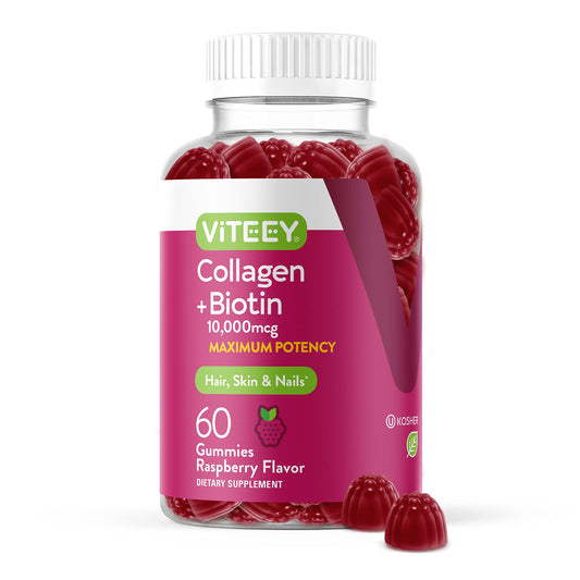 Gomitas Viteey colágeno y biotina para cabello piel uñas