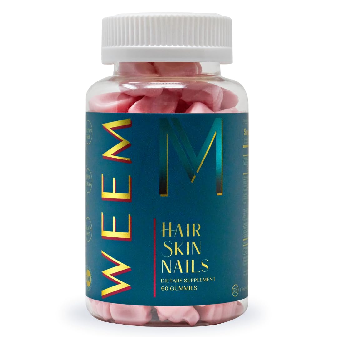 Gomitas WEEM para cabello piel y uñas en frasco