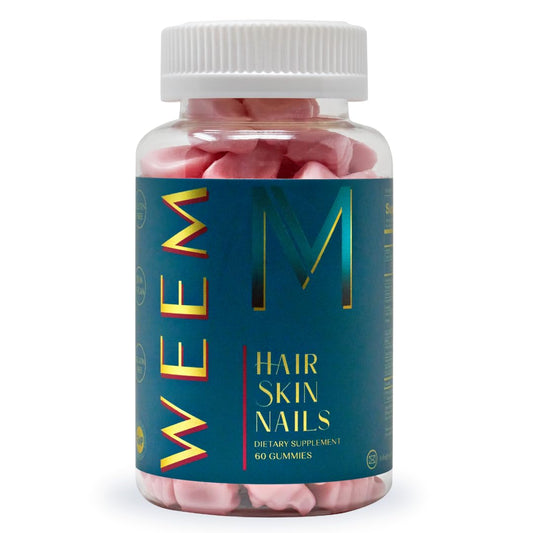 Gomitas WEEM para cabello piel y uñas en frasco