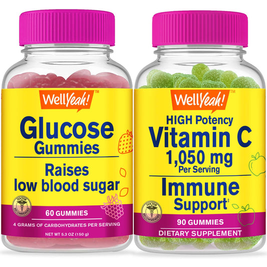 Gomitas WellYeah glucosa vitamina C sabor manzana agria