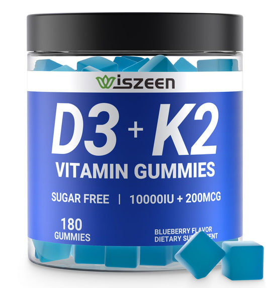 Gomitas Wiszeen vitamina D3 K2 sin azúcar en envase