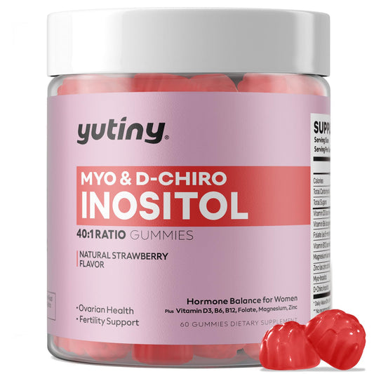 Gomitas Yutiny myo inositol y d-chiro inositol sabor fresa 60 unidades